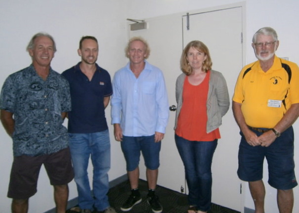 Guest speakers Paul Wilson, Scott Nichols, Adam Gosling and Anissa Lawrence with 2014 President Don Dixon