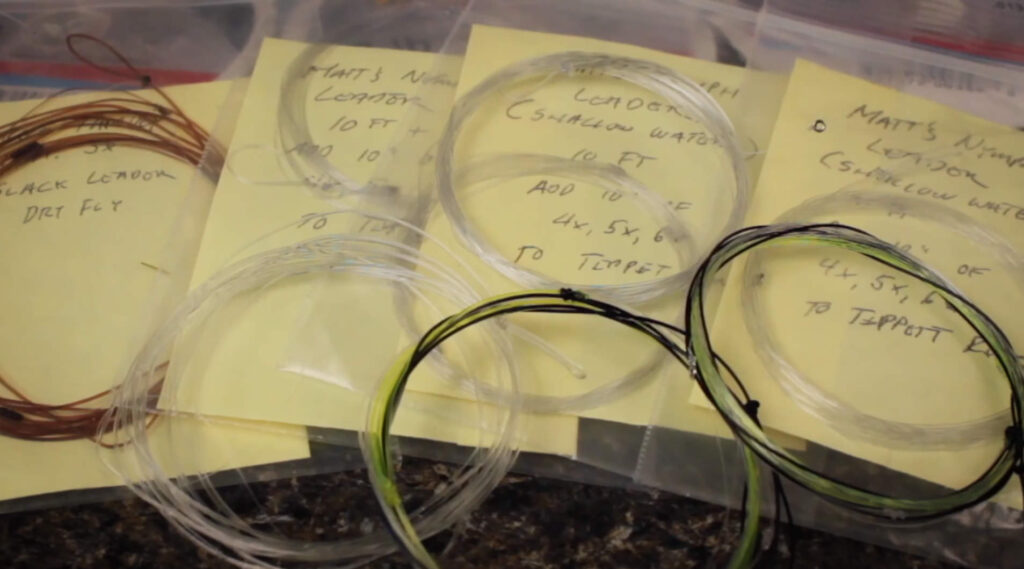 Building a tapered leader