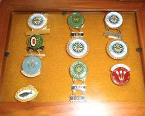 Jim's collection of “180” badges