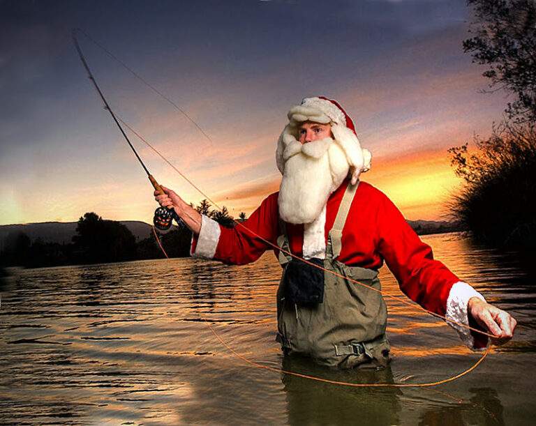 Santa's gone fishing