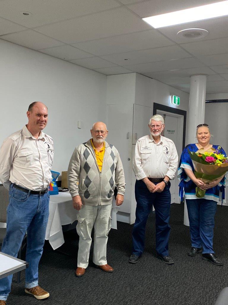 Our club's new committee, Julian, Dick and Don