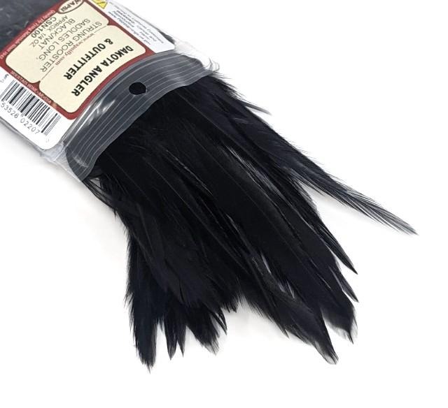 Black saddle hackle