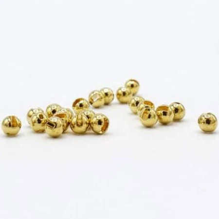Gold beads, 1/8