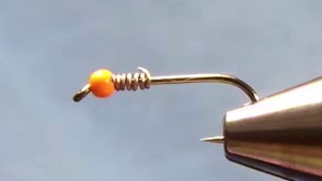 Six turns of lead-free wire wrapped behind the bead.