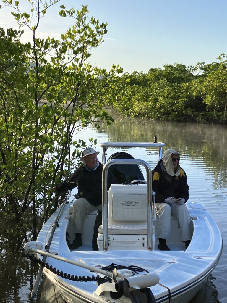 Rodney and Julian amongst the mangroves at Hinchinbrook