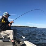 Bent lines for Don Dixon at the Swansea Salmon Classic, August 2025