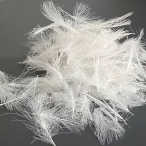 CDC feathers, white
