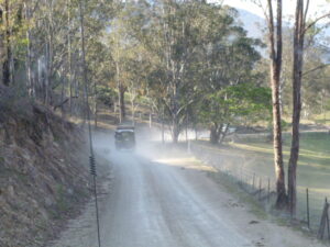 Ron and Geof leaving a trail of dust for Don to follow.